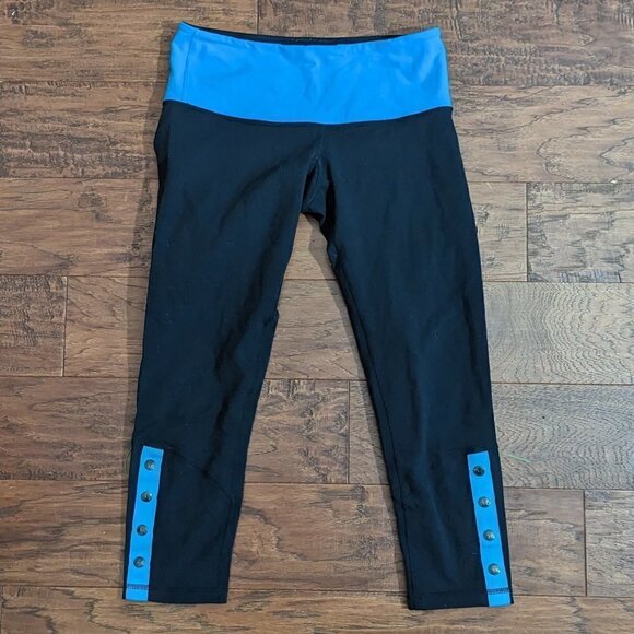 Lululemon Vintage Snap Me Up Luon Crops Crop Pants 6 - Picture 3 of 10